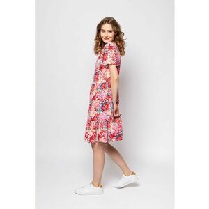 Rochie evazata cu imprimeu floral Virida imagine