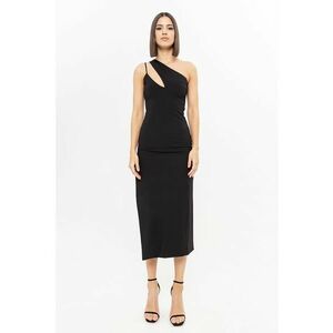 Rochie midi cu slit adanc lateral imagine