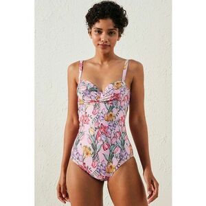 Costum de baie intreg cu imprimeu floral imagine