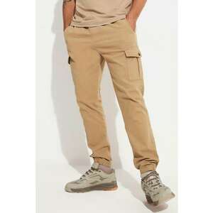 Pantaloni cargo cu snur de ajustare in talie imagine