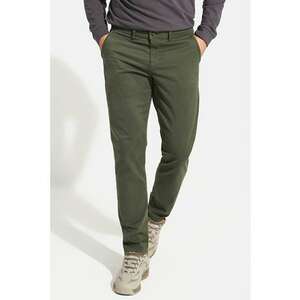 Pantaloni slim fit din amestec de bumbac imagine