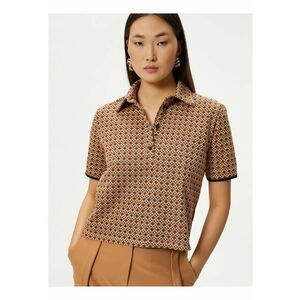 Tricou polo cu model geometric imagine