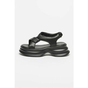 Sandale flatform de piele imagine