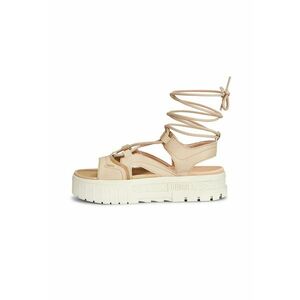 Sandale flatform de piele si piele ecologica Mayze imagine