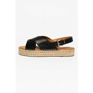 Sandale de piele tip espadrile imagine