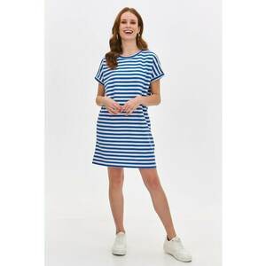 Rochie-tricou cu model in dungi imagine