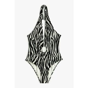 Costum de baie intreg cu model cu animal print imagine