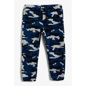 Pantaloni de trening din fleece cu imprimeu camuflaj imagine