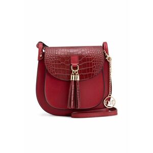 Geanta crossbody din piele cu clapa imagine