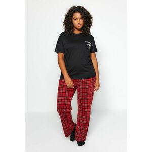 Pijama plus size cu imprimeu imagine