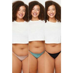 Set de chiloti tanga plus size -3 perechi imagine