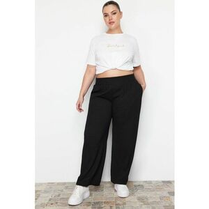 Pantaloni plus size cu talie inalta imagine