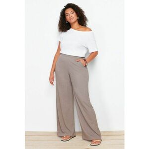 Pantaloni plus size cu croiala ampla imagine