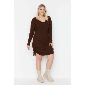 Rochie plus size cu snururi imagine