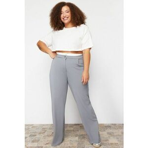 Pantaloni plus size cu talie inalta imagine