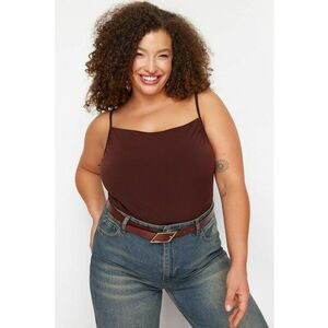 Top cu decolteu drapat Plus Size imagine