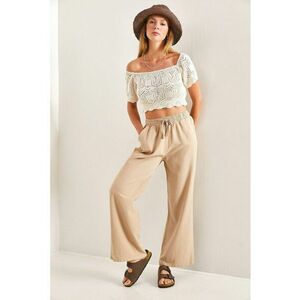 Pantaloni relaxed fit de bumbac imagine