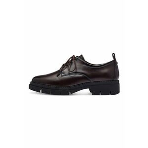 Pantofi Oxford de piele ecologica cu toc masiv imagine