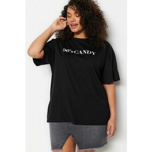 Tricou dama 118207-7871 - Bumbac - Negru imagine