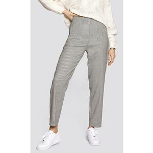 Pantaloni crop cu model cu houndstooth imagine