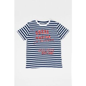 Tricou de bumbac cu imprimeuri diverse imagine