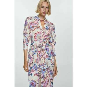 Rochie-tunica cu imprimeu floral si nod Lenalong imagine