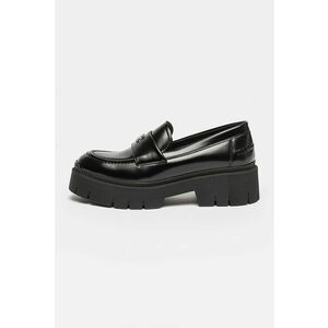 Pantofi loafer de piele ecologica cu aspect lacuit Kris imagine