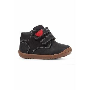 Ghete mid-high de piele nabuc cu velcro imagine