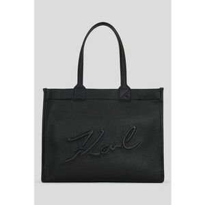 Geanta shopper de piele ecologica cu logo in relief imagine