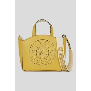 Geanta crossbody de piele cu logo perforat K/Circle imagine