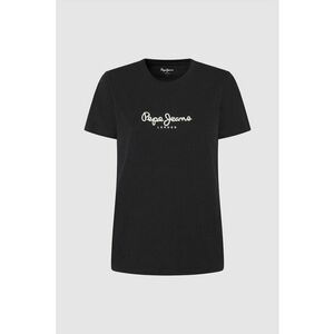 Tricou cu decolteu la baza gatului si imprimeu logo Fiore imagine