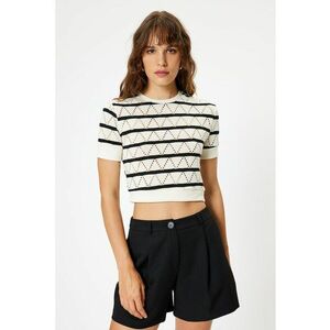 Tricou crop tricotat imagine