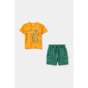 Set de tricou si pantaloni scurti cu buzunare aplicate imagine