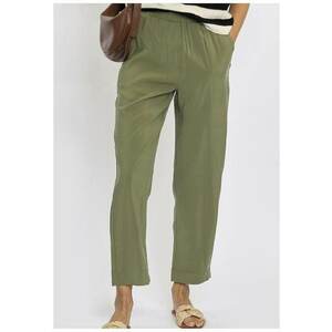 Pantaloni crop cu buzunare laterale imagine