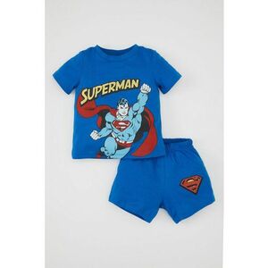 Set de tricou cu imprimeu Superman si pantaloni scurti - 2 piese imagine