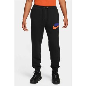 Pantaloni de trening cu snur si logo - cu croiala conica imagine