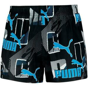 Pantaloni scurti barbati Puma Swim Men Print Logo Short 93836102, S, Albastru imagine