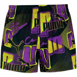 Pantaloni scurti barbati Puma Swim Men Print Logo Short 93836101, XL, Mov imagine