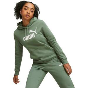 Hanorac femei Puma Ess Logo Hoodie Fl S 58678948, L, Verde imagine