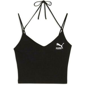 Maiou femei Puma Classics Ribbed Crop Top 62425501, XL, Negru imagine