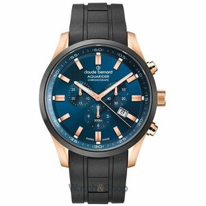 Ceas Claude Bernard Aquarider 10222-37RNCA-BUIR1 Cronograf imagine