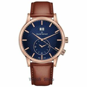 Ceas Claude Bernard Classic 2nd Time Zone 62007-37R-BUIR imagine