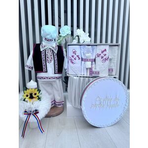 Set Traditional Botez - Costumas+Trusou+Cutie+Lumanare Baiat imagine