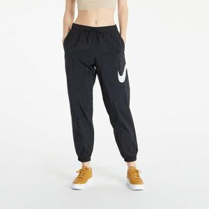 Pantaloni Nike NSW Essential Woven Medium-Rise Pants Hbr Black/ White imagine