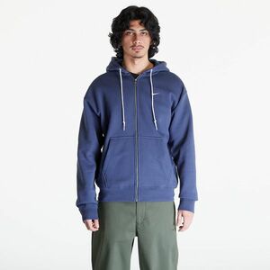 Hanorac Nike Solo Swoosh Men's Full-Zip Hoodie Thunder Blue/ White imagine