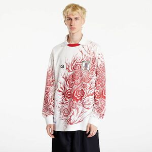 Tricou Y-3 JFA Long Sleeve Tee Core White/ Team Power Red imagine