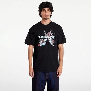 Tricou A BATHING APE Surfing Apes Tee Black imagine