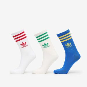 adidas Mid Cut Crew Sock 3-Pack Blue/ Core White/ White imagine