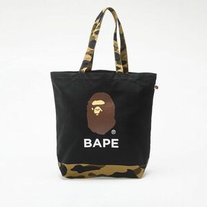 Geantă A BATHING APE 1St Camo Ape Head Tote Bag Black imagine