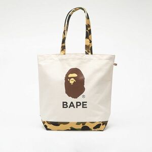 Geantă A BATHING APE 1St Camo Ape Head Tote Bag Ivory imagine